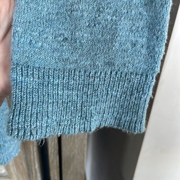 LABEL + thread blue long knit cardigan sweater size medium - Picture 7 of 10